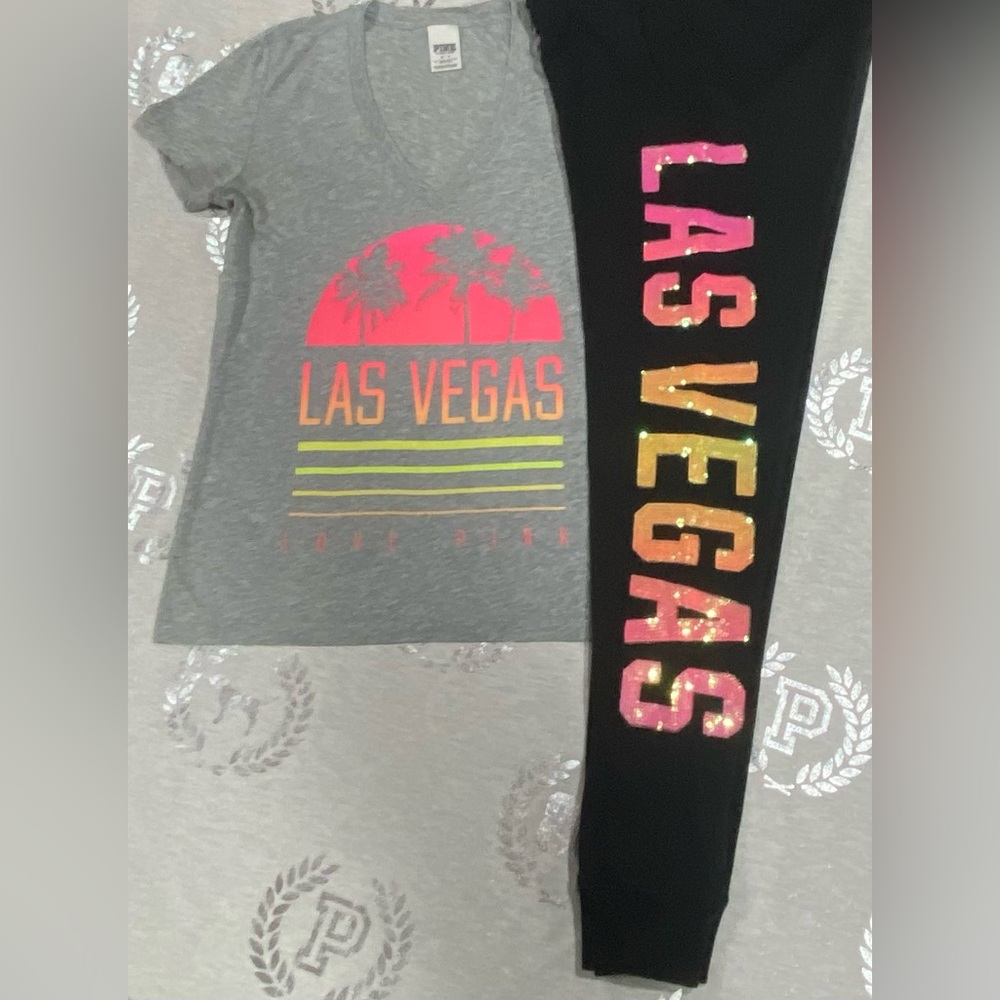 VS PINK VEGAS BLING SET